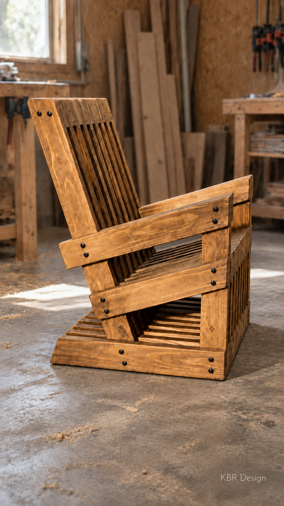 -Custom Shadow Slat™ Outdoor Lounger-