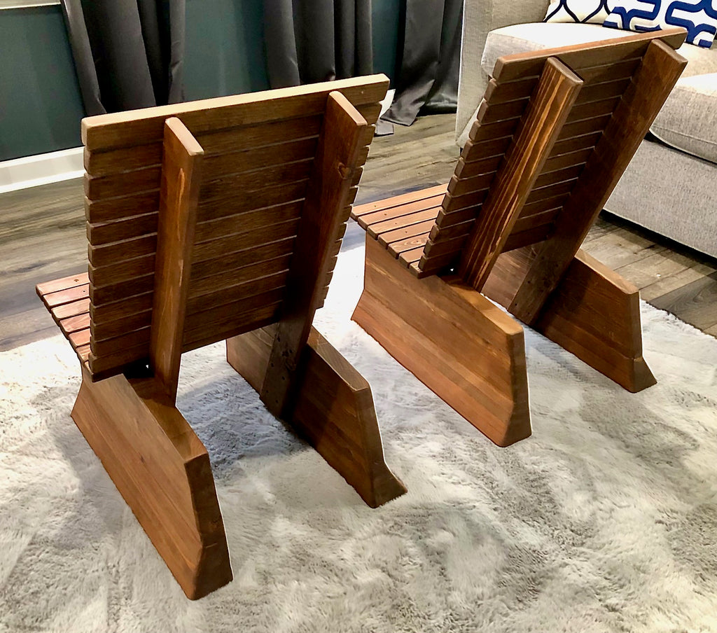 -Custom Outdoor Cedar Chairs + Table-