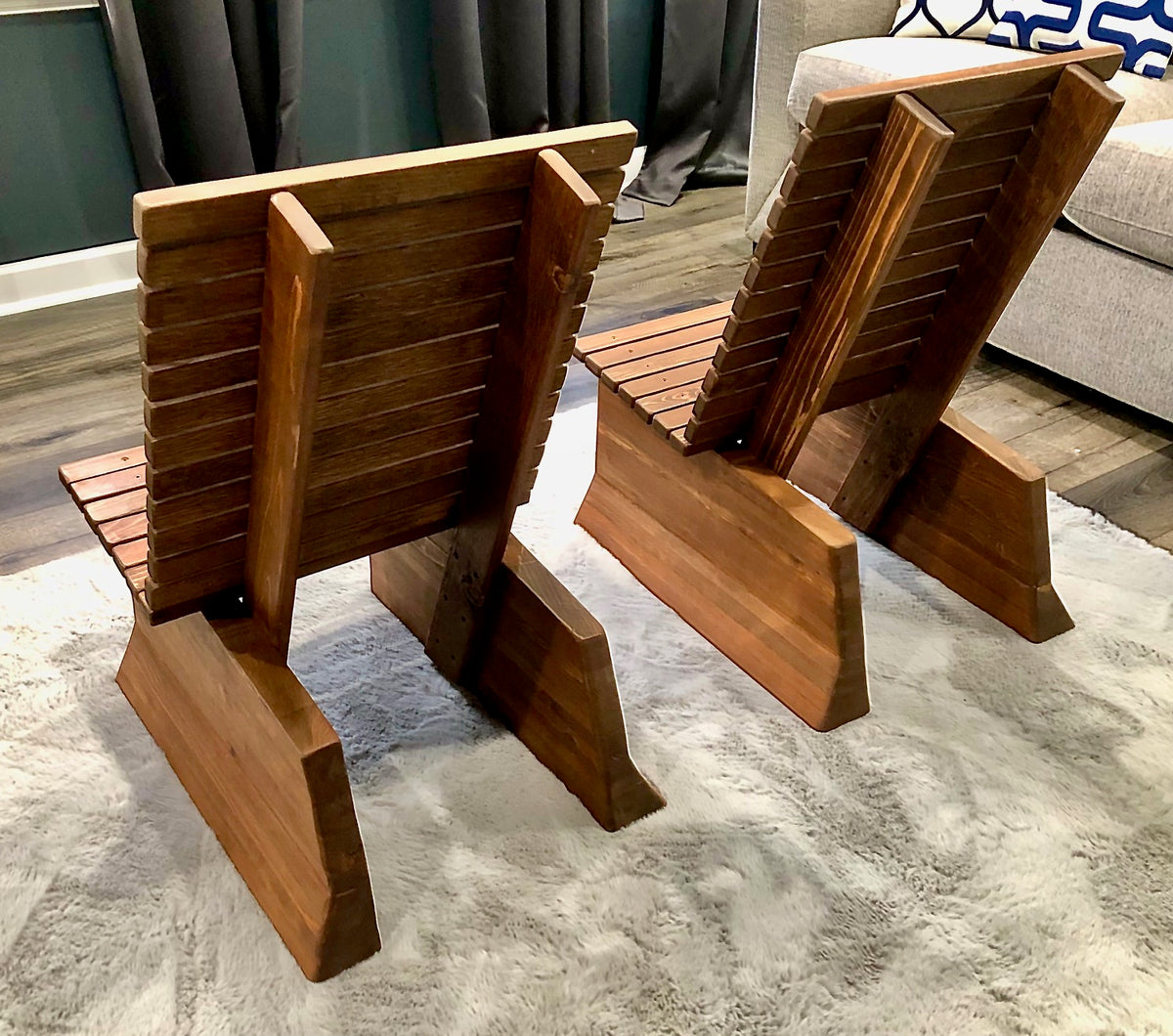 -Custom Outdoor Cedar Chairs + Table-