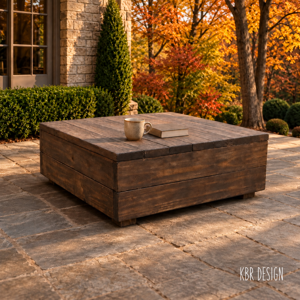 -Custom Low Profile Outdoor Table-