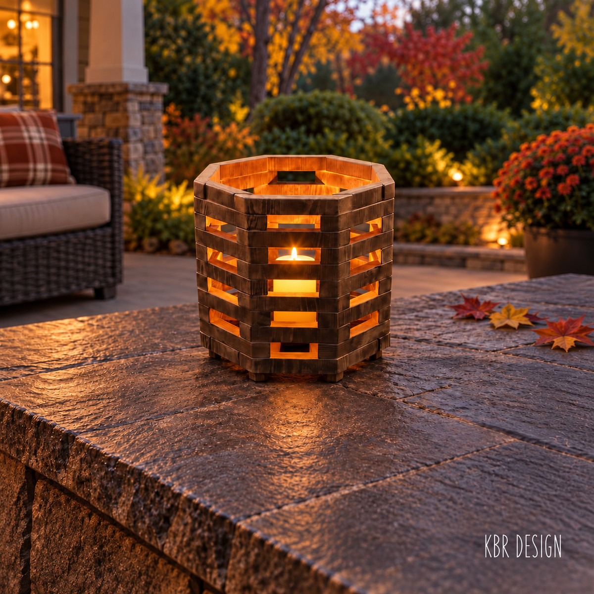 -Custom Shadow Slat™ Outdoor Cedar Lanterns (2)-