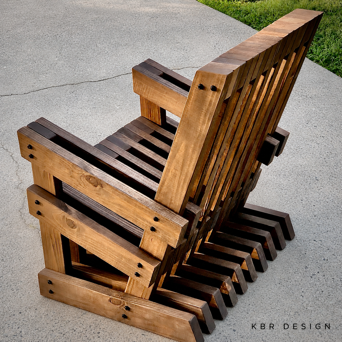 -Custom Shadow Slat™ Outdoor Lounger-