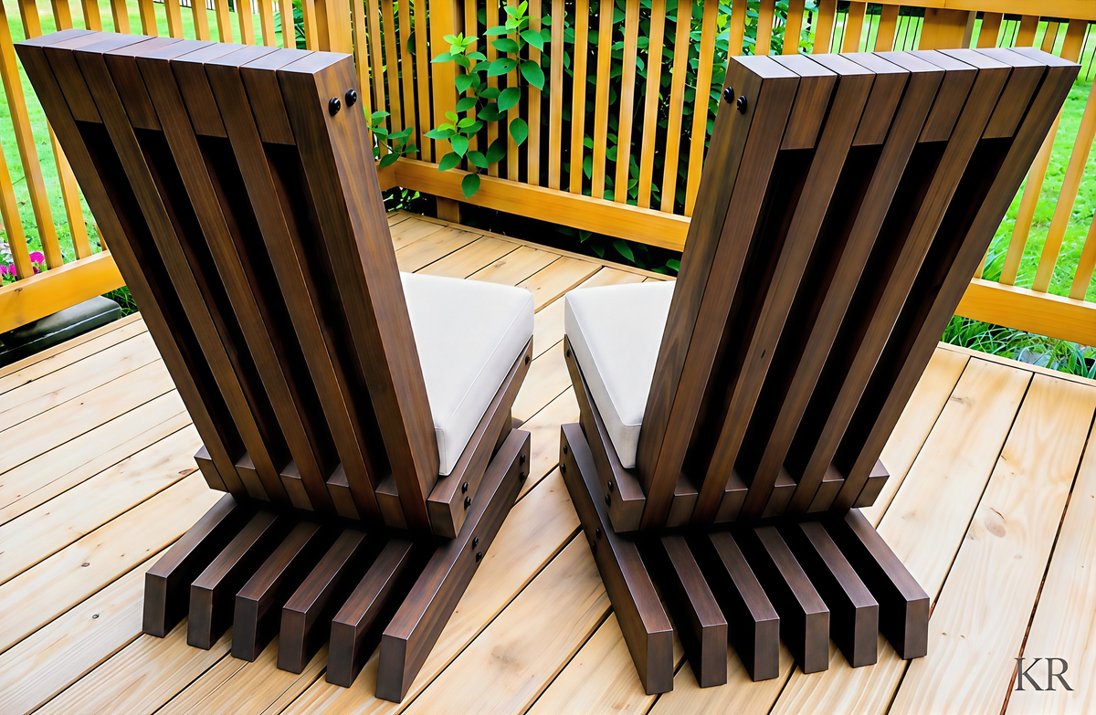 -Original Shadow Slat™ Outdoor Chairs (Cushions Included) + Table-