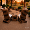 -Original Shadow Slat™ Outdoor Chairs (Cushions Included) + Table-