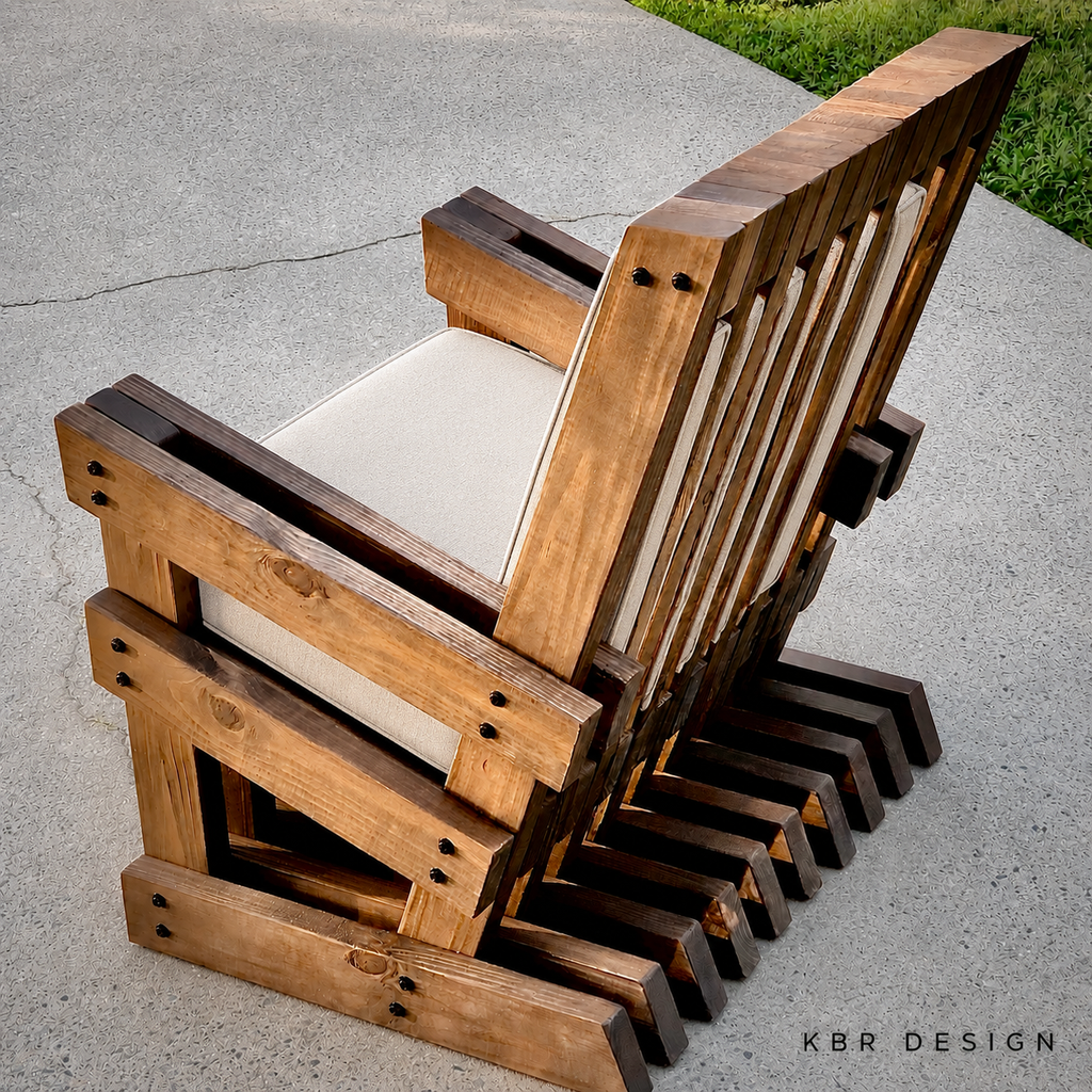 -Custom Shadow Slat™ Outdoor Lounger-