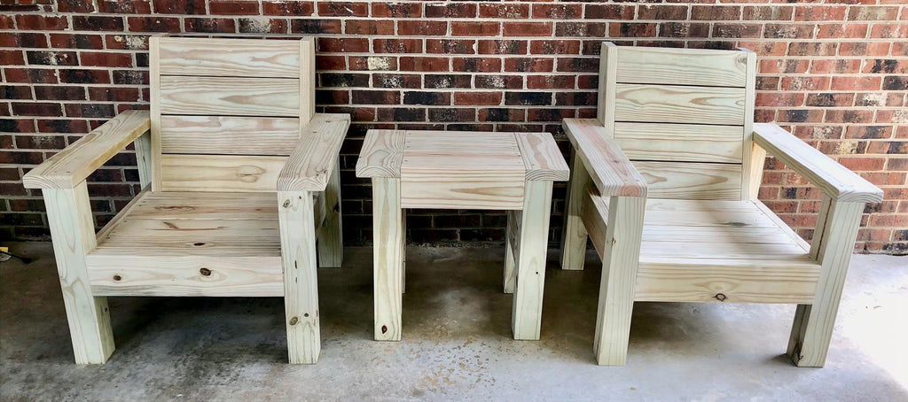 -Custom Summit™ Outdoor Chair Set + Table-