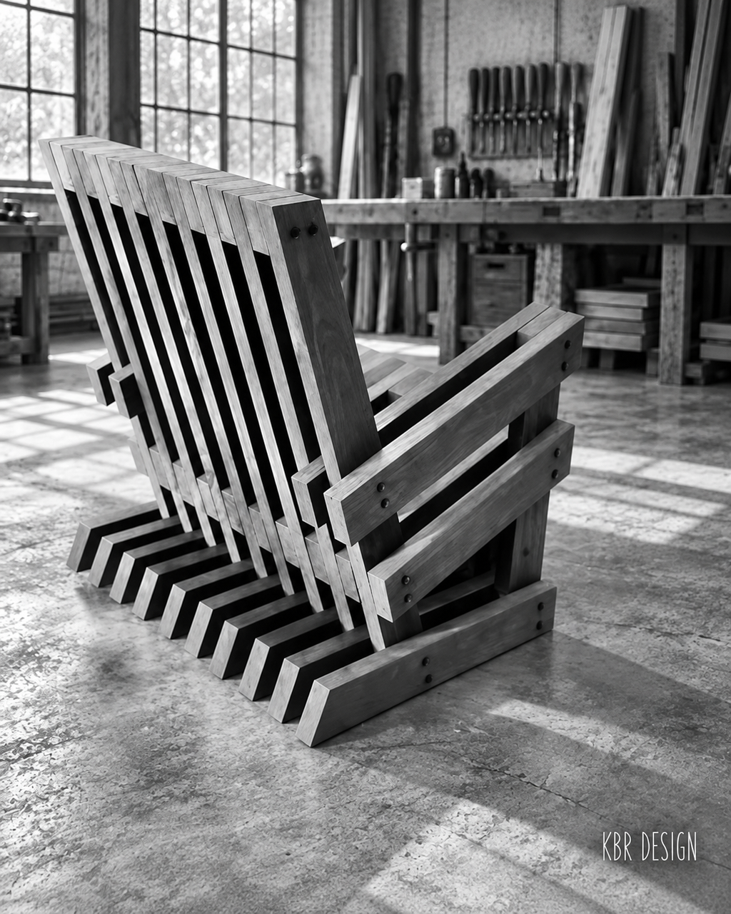 -Custom Shadow Slat™ Outdoor Lounger-